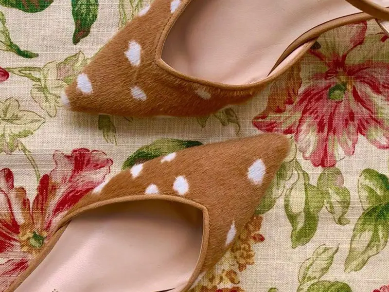 Zapatos artesanales de animal print para mujer de Ceibo Concept