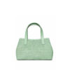 bolso de rafia artesanal color cielo modelo CALA