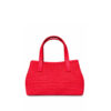 bolso de rafia artesanal color rojo modelo CALA